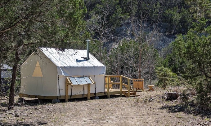 Vanderpool RV Rental | Glamping Tents 1, 2, 3