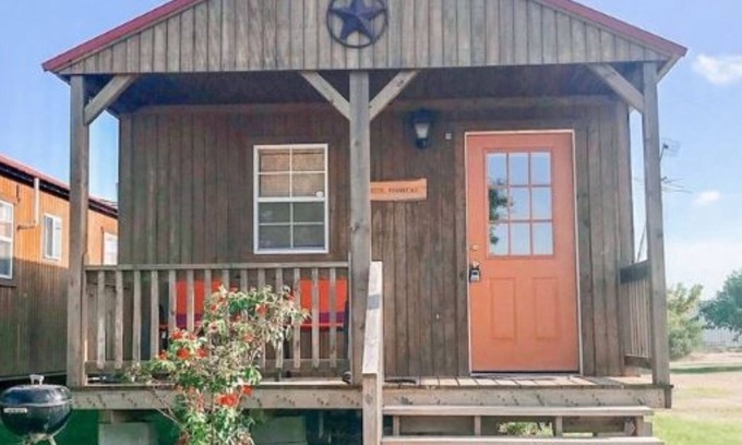 Matagorda Cabin | Gone Coastal is part of a mini resort .
