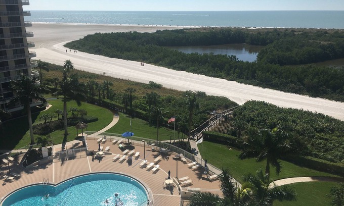 Marco Island Condo | Gorgeous Beach and Gulf Views 10th Floor Condo