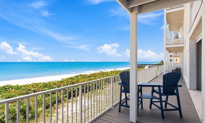 Melbourne Beach Condo | 🌊 Gorgeous Direct Oceanfront Bliss W/Steps to Sand & Heated Pool!