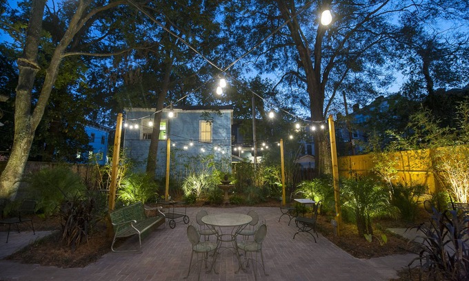 Historic Downtown Savannah Apartment | Gorgeous Garden Suite-One Level Living at Forsyth Park