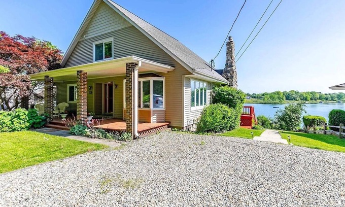 Brooklyn House | Gorgeous home on Wolf Lake with beautiful views for a large group