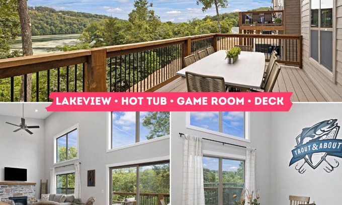 Branson Cabin | Gorgeous Lake Cabin | Game Room | Deck | Hot Tub