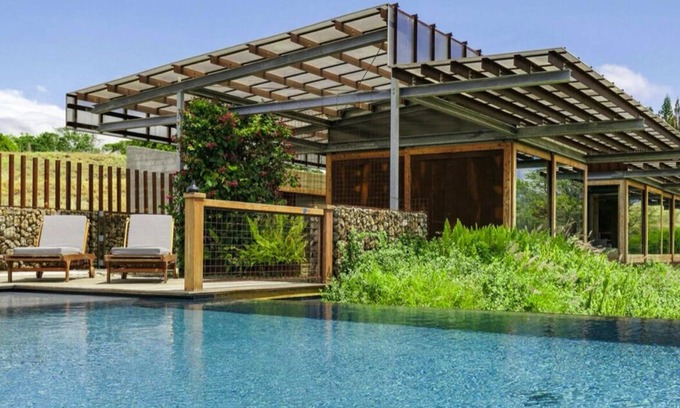 Kamuela House | Gorgeous Modern Home with Solar Heated Pool in Waimea