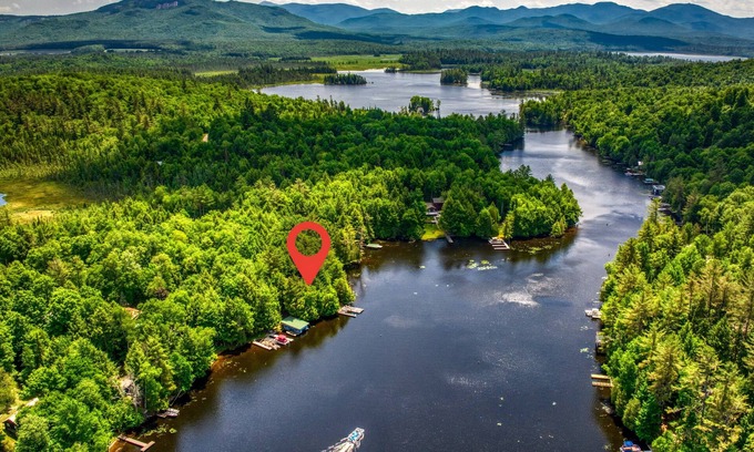 Saranac Lake House | Gorgeous Waterfront Camp on Lake Flower