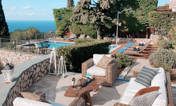 Erisos Villa | Villa Thimari of Vigli Villas - Private Luxury Villa Stunning View & heated pool