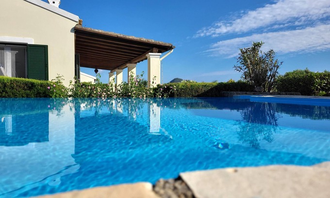 Kefalovriso Villa | Villa Callisto with two bedrooms and private pool for family Corfu 4 Sleeps