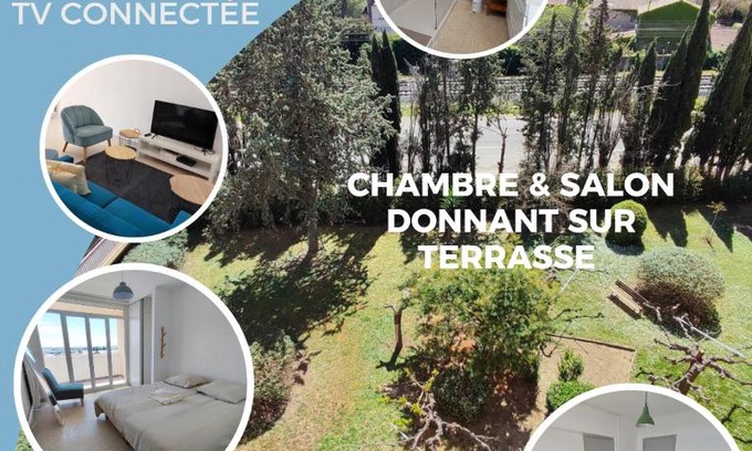 Caremeau Apartment | Grand Appartement Ensoleillé avec Parking
