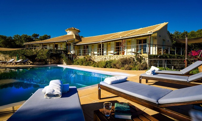 Elation Villa | Grand Designs featured villa, large private pool with panoramic sea views