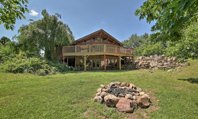 Brooklyn House | Grand Escape w/Deck, Game Room, Nature View!
