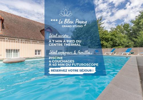 La Roche-Posay Apartment | Grand Studio Le Bleu Posay