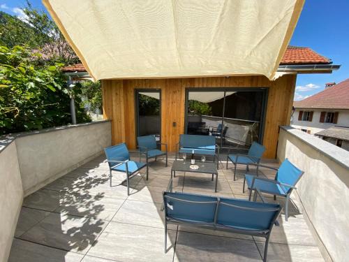 Giez House | Grange rénovée, 6 minutes du Lac d'Annecy vue sur le Mont-Blanc