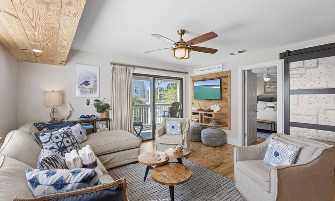 Grayton Beach Condo | Grayton Beach Villas 103 - Gulf View, Grayton Beach, 30A, Steps to the Sand!