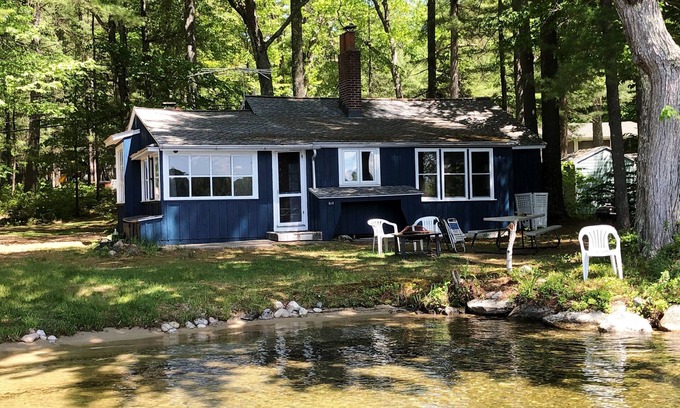 Acton Cottage | Great East Lakefront with Private beach and dock. Hear the loons!