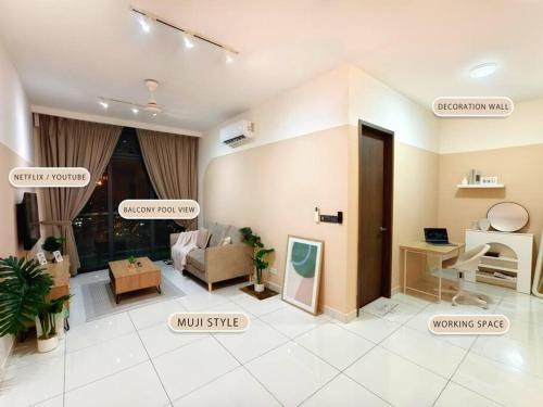 Masai Apartment | Green Haven-Permas Masai CIQ-1 Bedroom Brand New Muji