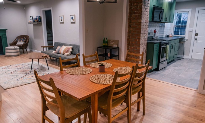 Central Oklahoma City House | Green Kitchen Home