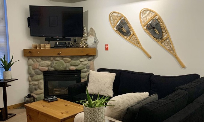 Silver Star Mountain Condo | Ground floor Creekside Condo with direct trail access - Pet Friendly !