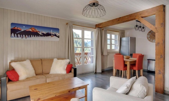 Chatel Apartment | Ground floor, balcony, parking, tv, 54m², Châtel
