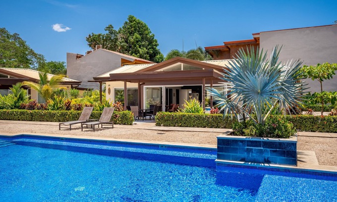 Avellanas Beach Condo | Ground-floor condo with AC, pool views, on-site outdoor pool and plunge pool