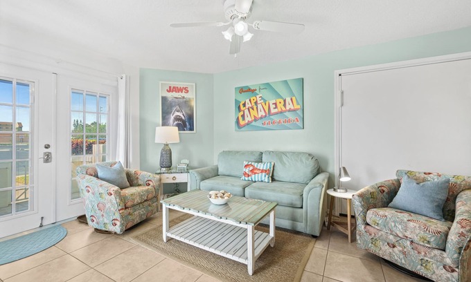 Cape Caneveral Beach Gardens Condo | Ground Floor | Oceanfront Patio | Resort Style | Private Beach Access