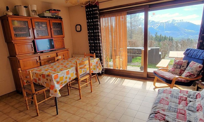 Saint-Michel-de-Chaillol Apartment | Ground Floor Apartment, South-Facing Terrace, Near Station, Sleeps 5