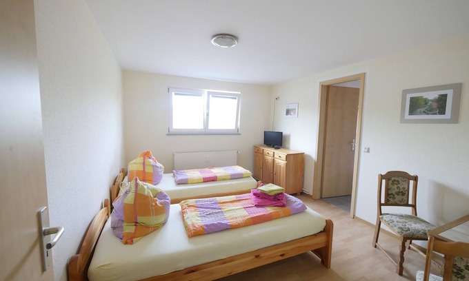 Melchow Apartment | Guest room 1 with shared kitchen for 2 persons