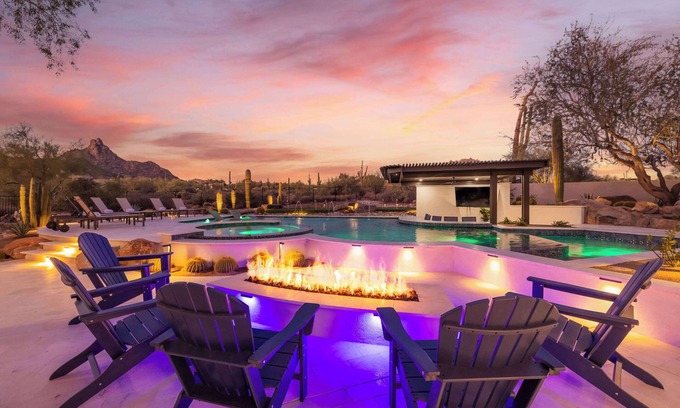 The Peak House | HÓZHÓ Estate at Pinnacle Peak: Pool, Games & Views