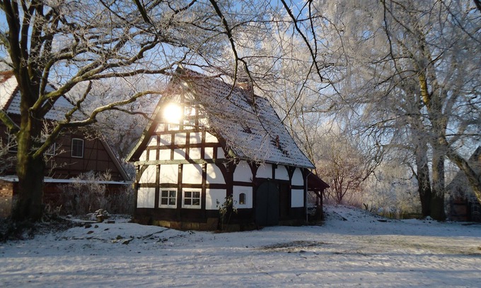 Marienstein House | Half-timbered house in the gold village Otersen