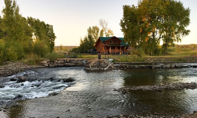 Antonito Cabin | Hand Built Log Cabin On River - Three Bedrooms, Two Bath On Private 15 Acres