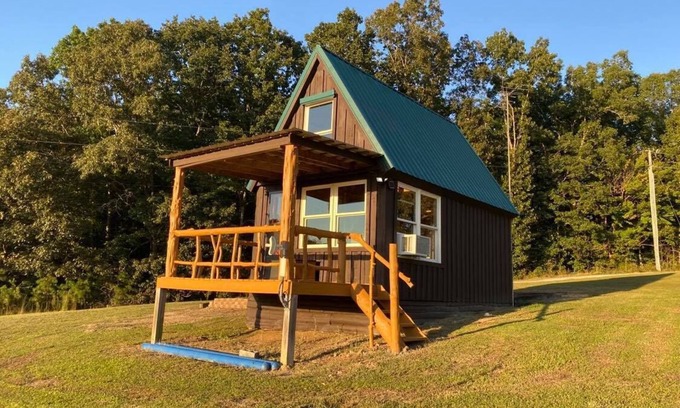 Fort Payne Cabin | Hand Built Tiny Cabin with beautiful view.
