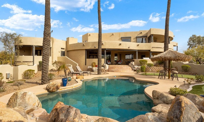 Desert View House | Happy Valley Hideaway | Resort-like home with amazing views & walking distance to hiking trails!