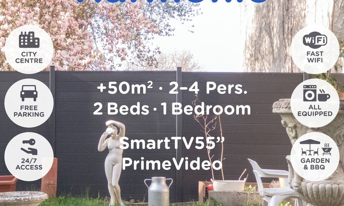 Verdun Apartment | Harmonie - Cosy Comfy 2Beds +50m² Central FastWiFi SmartTV55" PrimeVideo BBQ