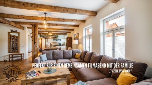 Elbingerode Apartment | HARZER HEALING CENTER 2024 Gemütliche Landhauswohnung mit Fussbodenheizung,XXL Kochinsel,XXL Regenduschen,Modern,Hochwertig,Persönlich,Vollausgestattet
