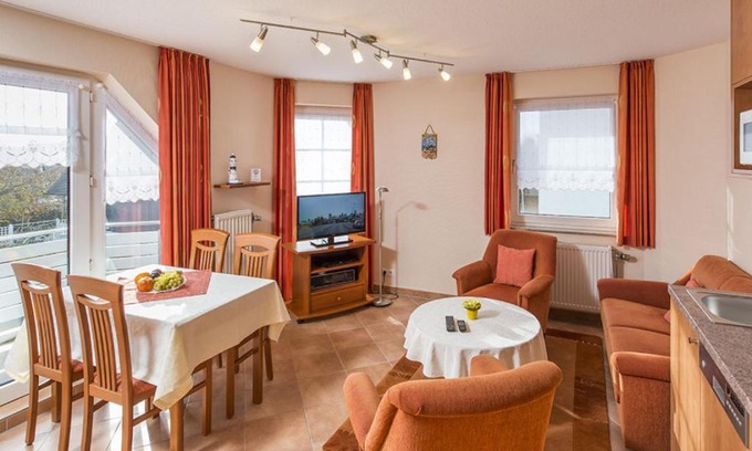 Duhnen Apartment | Haus Dünenglück Whg. 23, Teilseesicht