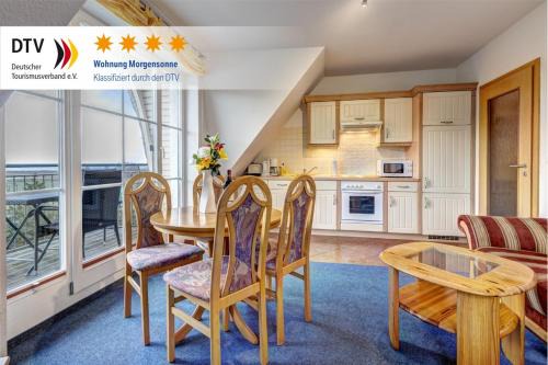 Loddin Apartment | Haus Ostseeglück - Ferienwohnung Morgensonne mit Gemeinschaftssauna