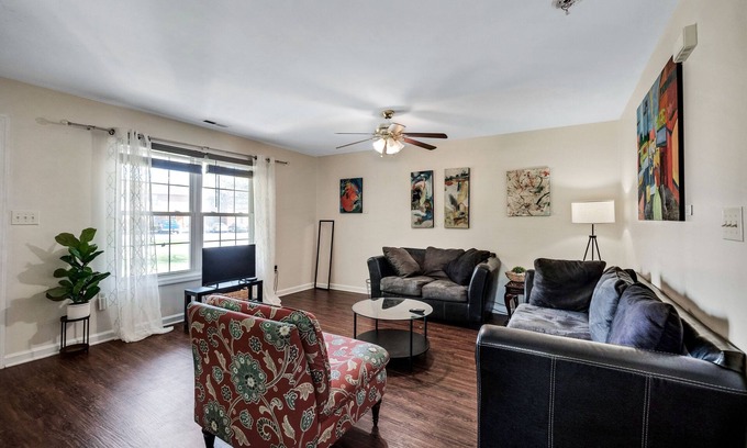 Martinsburg House | Have The Best Stay At Our Modern Art Gallery Home 3 Bedroom Home by Redawning