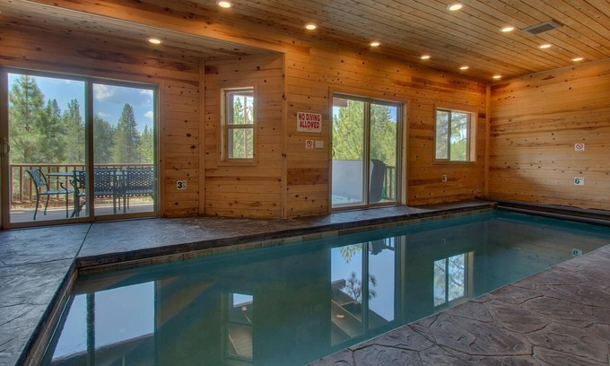 Montgomery Estates House | Heated Indoor Pool, Arcade, Sauna, Theater Room, Pool Table, Foosball, Spa, Mansion – The Titan