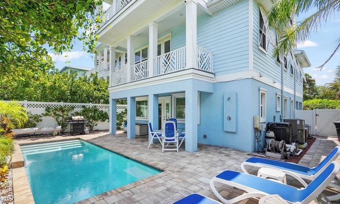 St. Augustine Beach House | Heated Pool, Elevator, Game Room & Ocean Decks