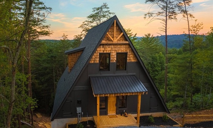 Mineral Bluff Cabin | Hemptown Hollow! Creekfront:10 min from Blue Ridge