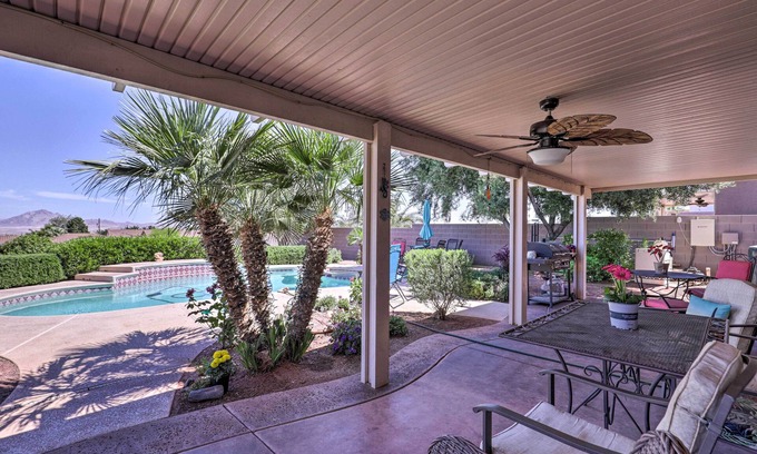 Townsite Cottage | Henderson Home w/Pool + Mountain, Strip Views!