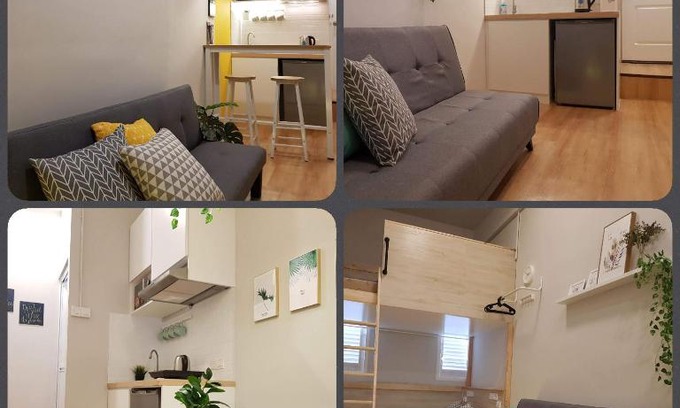 Historic George Town Apartment | HERITAGE Loft Studio @ Town (washer & kitchen)