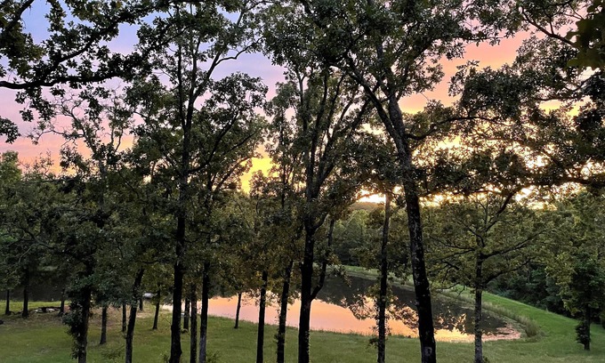 Grand Saline House | Hilltop Hideaway -1500+ sq/ft home - views of private lake on 42 beautiful acres