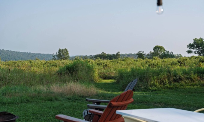 Livingston Manor House | Hilltop Retreat with Hot Tub in Livingston Manor