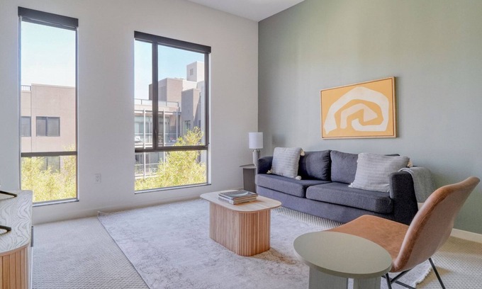 The Villas Apartment | Hip Santana Row 1BR w/BBQ, Pool & Gym, nr Target, by Blueground