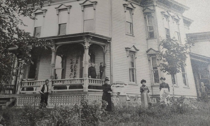 South Colton House | Historic 1840's home on Raquette River with creek, large lawn, view of waterfall
