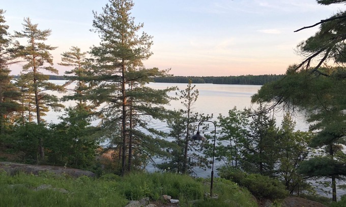 Seguin Cottage | Historic cottage with expansive views over north Lake Jo.