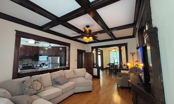 St. Louis House | Historic Home with Park Overlook