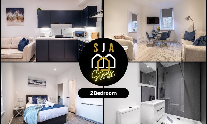 Central Aberdeen Apartment | Holburn Hideaway-SJA Stays-Luxury 2 Bed Apartment
