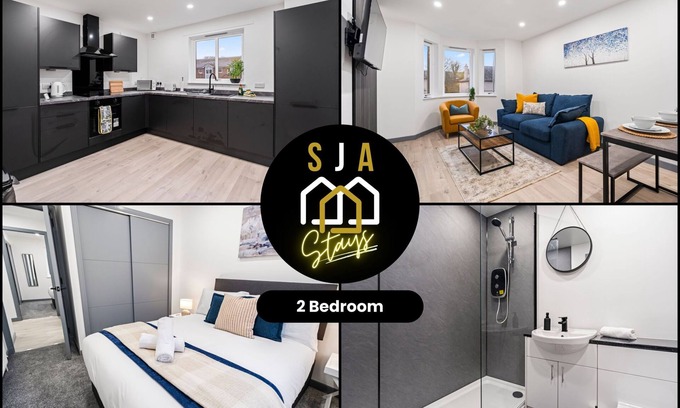 Central Aberdeen Apartment | Holburn Residence - SJA Stays - Modern 3 Bed