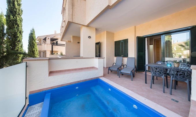 Fuente Alamo de Murcia Apartment | Holiday Apartment "El Oasis Malasia 16 Bajo A" with Shared Pool, Private Terrace & Wi-Fi
